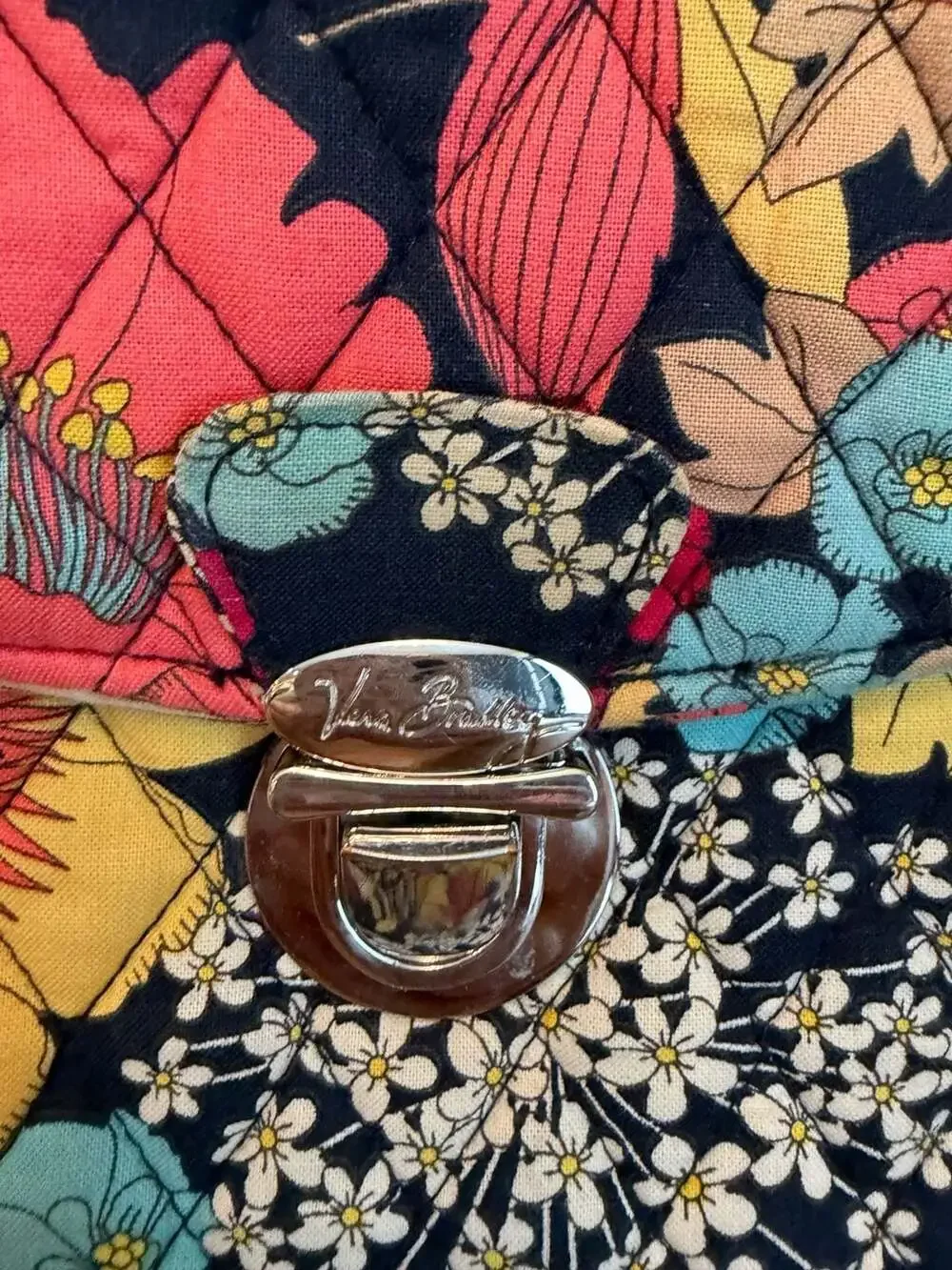 Vera Bradley Happy Snails Quilted Laptop Attache Briefcase Shoulder Bag